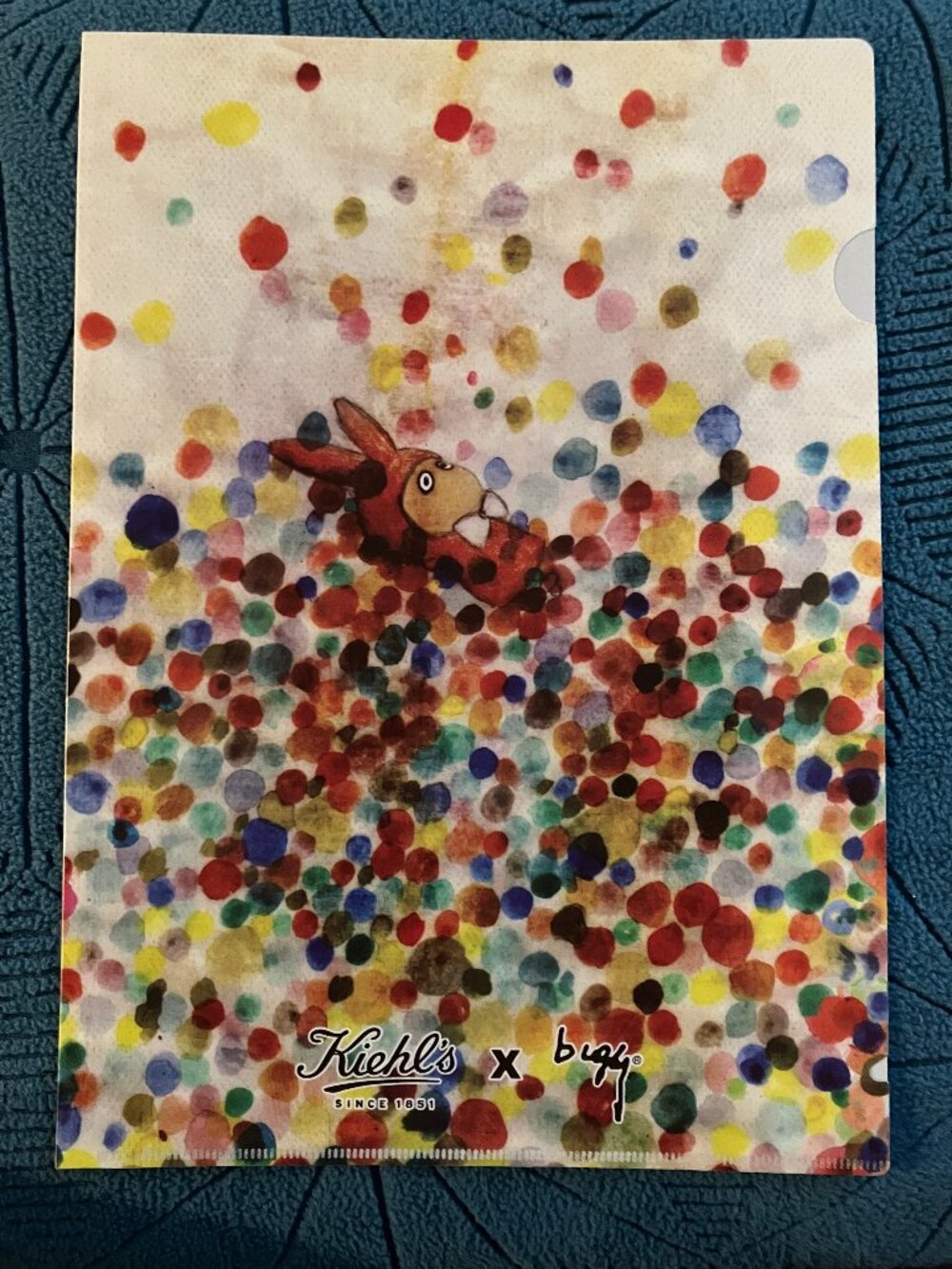 Kiehl's Happy Birthday Folder La Bwing Galerie (A-boy with Bunny/Rabbit Ears)